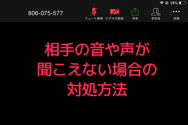 Zoomで相手の音や映像が聞こえない 見えない場合の対処方法 シンプル起業 青山華子のブログ